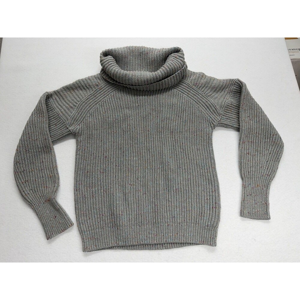 Free People Leo Tunic Sweater Silver Gleam Combo Sz S Gray With Multicolor